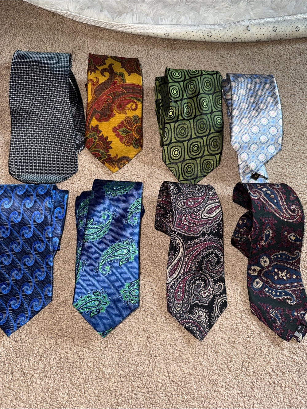 Designer Men's Paisley & Patterned Tie Collection - Assorted Colors